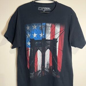 Tony Hawk Black Short Sleeve Tee with Vintage Graphic